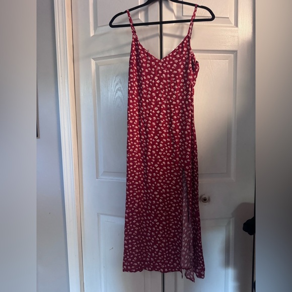 Reformation Crimini Midi Dress in Red Floral Size 4 ASO Alexis Rose - Picture 1 of 5